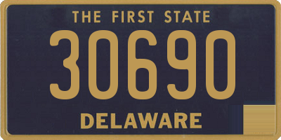 DE license plate 30690