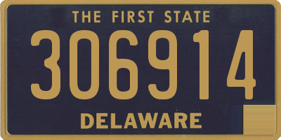 DE license plate 306914