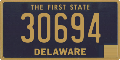 DE license plate 30694