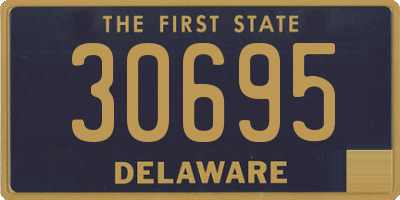 DE license plate 30695