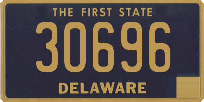 DE license plate 30696