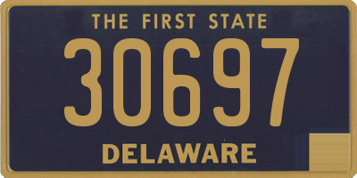 DE license plate 30697