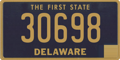 DE license plate 30698