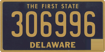 DE license plate 306996