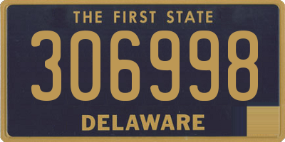 DE license plate 306998