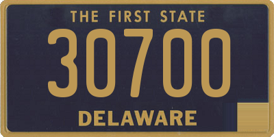 DE license plate 30700