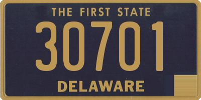 DE license plate 30701