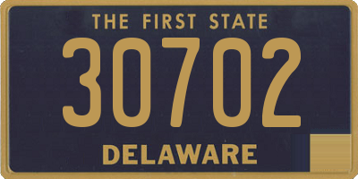 DE license plate 30702