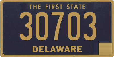 DE license plate 30703