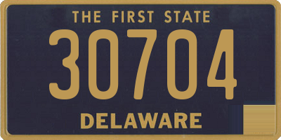 DE license plate 30704