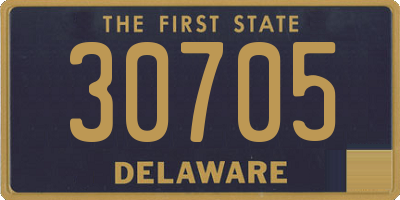 DE license plate 30705