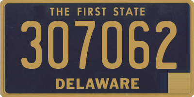DE license plate 307062