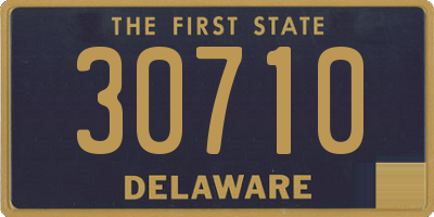 DE license plate 30710