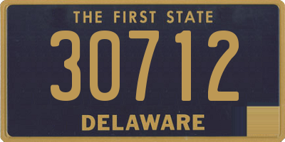 DE license plate 30712