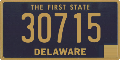 DE license plate 30715