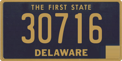 DE license plate 30716