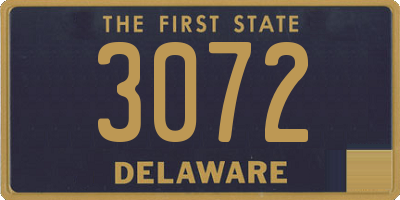 DE license plate 3072