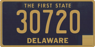 DE license plate 30720