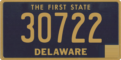 DE license plate 30722