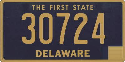 DE license plate 30724