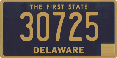 DE license plate 30725