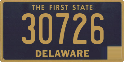 DE license plate 30726