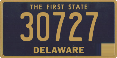 DE license plate 30727
