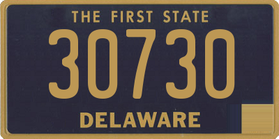 DE license plate 30730