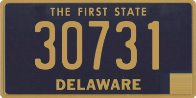 DE license plate 30731