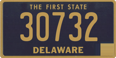 DE license plate 30732