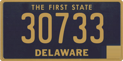 DE license plate 30733