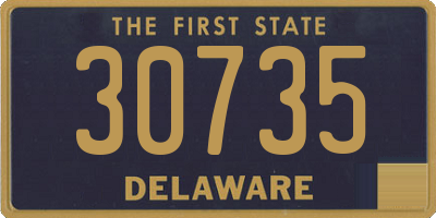 DE license plate 30735