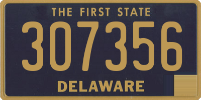 DE license plate 307356
