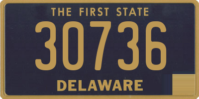 DE license plate 30736