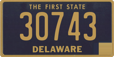 DE license plate 30743