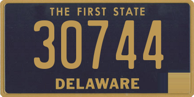 DE license plate 30744