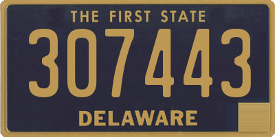DE license plate 307443