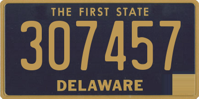 DE license plate 307457