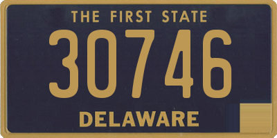 DE license plate 30746