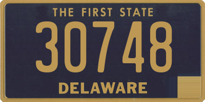 DE license plate 30748