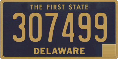 DE license plate 307499