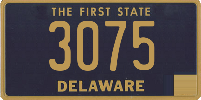 DE license plate 3075