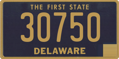 DE license plate 30750