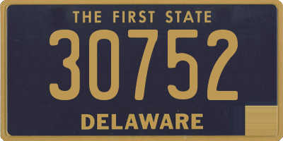 DE license plate 30752