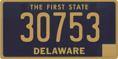 DE license plate 30753