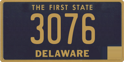 DE license plate 3076
