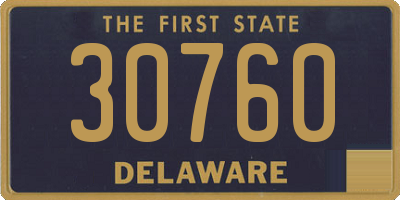 DE license plate 30760