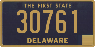 DE license plate 30761