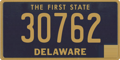 DE license plate 30762