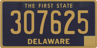 DE license plate 307625